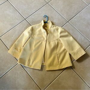 Buttercream poncho peacoat by Chicos